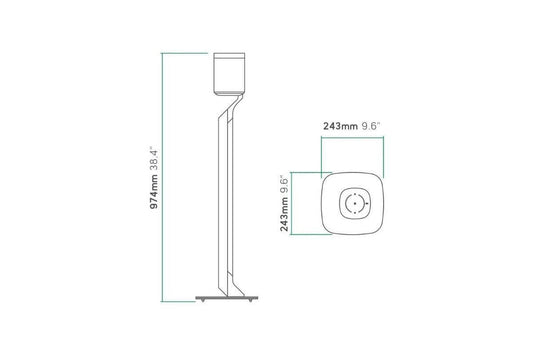 Soporte Premium Piso Blanco (Par) - Pici.com Image 3